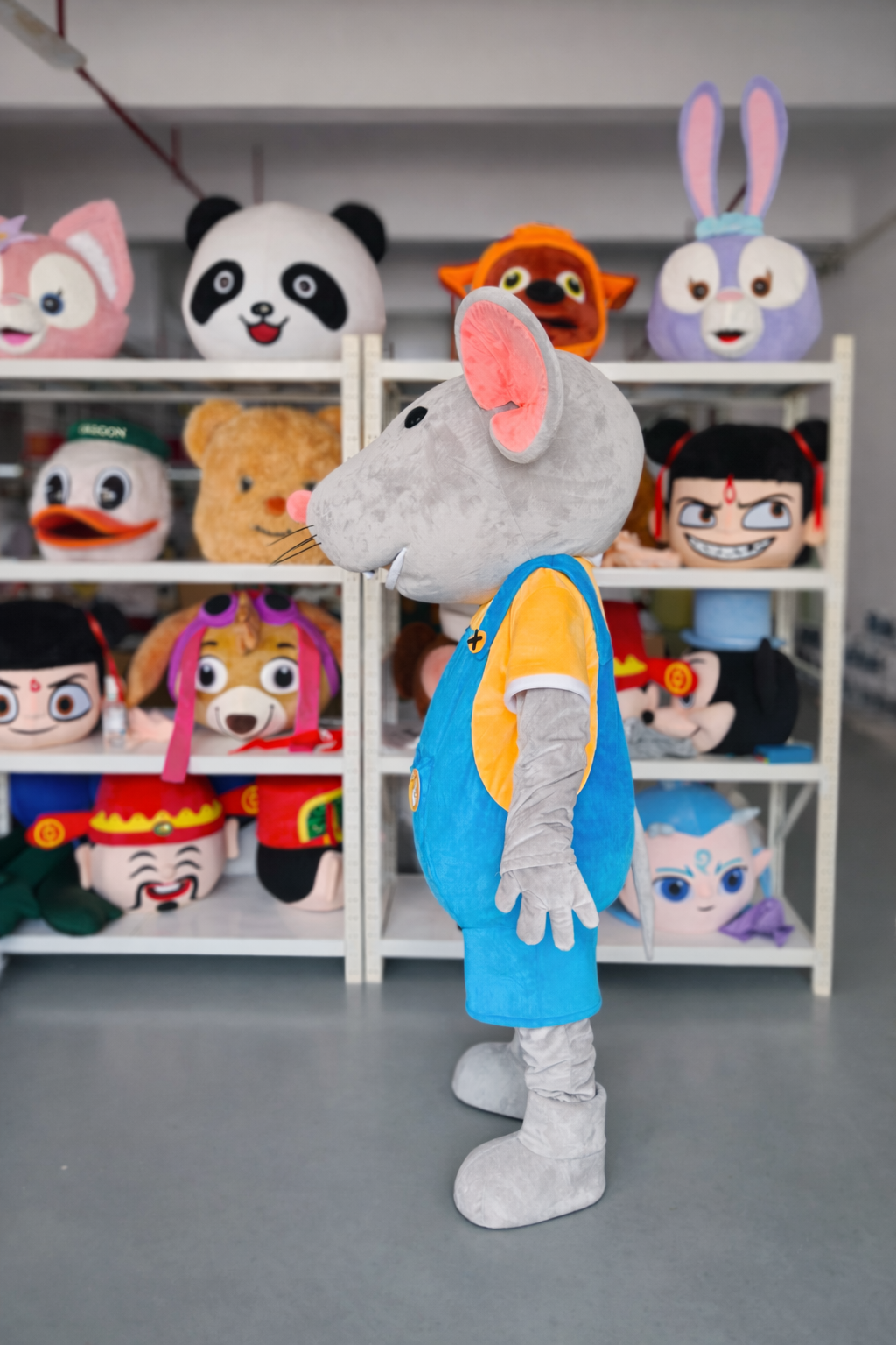 Ferdig musemaskot - sidevisning